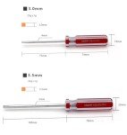 4-Piece Square Head Screwdriver Set with Magnetic Tips