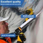 Silicone Caulk Gun Kit with Tools and Tape