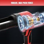 Milwaukee-Compatible Cordless Caulking Gun with LED Light