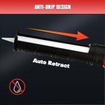 Milwaukee-Compatible Cordless Caulking Gun with LED Light