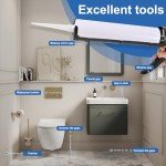 Silicone Caulk Gun Kit with Tools and Tape