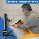 Silicone Caulk Gun Kit with Tools and Tape