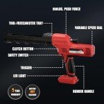 Milwaukee-Compatible Cordless Caulking Gun with LED Light