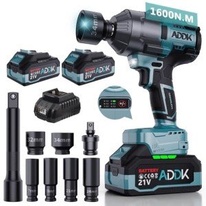 ADWOLT 21V Brushless Electric Impact Wrench 1600N.M