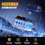 LYTFEI 21V Cordless Impact Wrench with Accessories