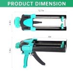 Zyklonix Dual Epoxy Caulking Gun with Tools