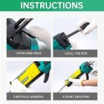 Zyklonix Dual Epoxy Caulking Gun with Tools