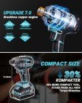 ADWOLT 1600N.M Electric Impact Wrench with Batteries