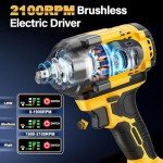 Muylux 20V Cordless High Torque Impact Wrench