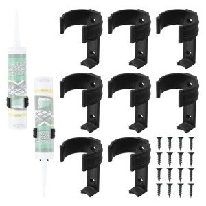 Wall-Mounted Caulk Tube Holder Rack - 8 Pack