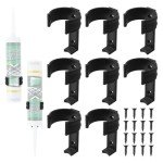 Wall-Mounted Caulk Tube Holder - 8 Pack