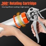 Premium No-Drip Sausage Caulking Gun, 20 oz