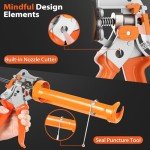 Heavy-Duty Aluminum Caulking Gun with Adjustable Thrust