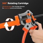 Heavy-Duty Aluminum Caulking Gun with Adjustable Thrust