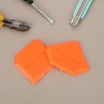 JJUNW 2PCS Silicone Caulk Tool Kit - Orange