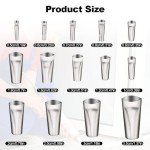14-Piece Reusable Stainless Steel Caulking Nozzles Set