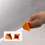 Yniquet 2PCS Reusable Silicone Caulk Smoothing Tools