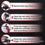 LEONTOOL Teflon-Coated Spray Foam Gun Set