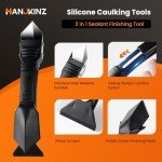 3-in-1 Silicone Caulking Tool Kit - 8pc Set