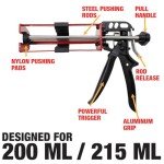 LAUCO Manual Dual Cartridge Epoxy Applicator Gun