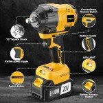 Muylux 20V Cordless High Torque Impact Wrench