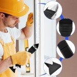 11-Pc Caulking Tool Kit with Silicone Scrapers