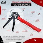 G4GADGET Professional Heavy Duty Caulking Gun