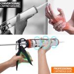 Zihvfzu 9-Inch Caulking Gun with Rotating Bracket