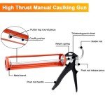 Zihvfzu 9-Inch Caulking Gun with Rotating Bracket