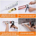 Zihvfzu 9-Inch Caulking Gun with Rotating Bracket