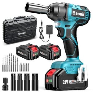 Cordless 3-in-1 Impact Wrench with Batteries & Tools