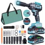 Cordless Impact Wrench with Sockets and Extension Rod