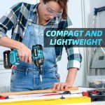 Compact Cordless Impact Wrench with Batteries & Bits