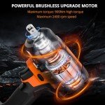 PARRIOR 20V Cordless Impact Wrench with Battery