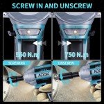 Cordless Impact Wrench with Sockets and Extension Rod