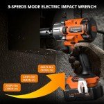 PARRIOR 20V Cordless Impact Wrench with Battery