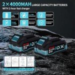 Cordless Impact Wrench with Sockets and Extension Rod