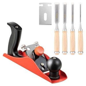 4-Piece Wood Chisel Set & Adjustable Hand Planer