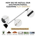 47" Heavy-Duty Multi-Use Garden Shovel and Scraper