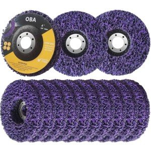 10-Pack Angle Grinder Strip Discs for Rust Removal