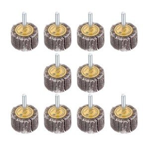 10 Pack 80-Grit 1.5" Flap Wheel Discs