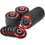 Revvstark 4.5-Inch Mixed Grit Flap Discs (40 Pack)