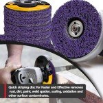 10PCS Angle Grinder Strip Discs for Metal Cleaning