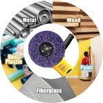 10PC Angle Grinder Strip Discs for Rust Removal