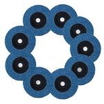 10pcs 2-Inch Angle Grinder Flap Discs - Grit Options