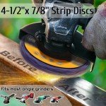 6-Pack 4.5" Strip Discs for Angle Grinder
