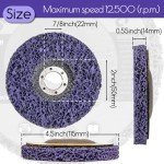 6-Pack 4.5" Strip Discs for Angle Grinder