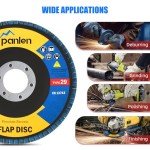 Zirconia Flap Discs 4-1/2" for Angle Grinder