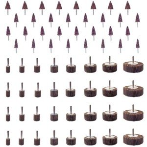 64-Piece 1/4" Flap Wheel Sander Set