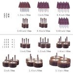 64-Piece Abrasive Flap Wheel Sander Set